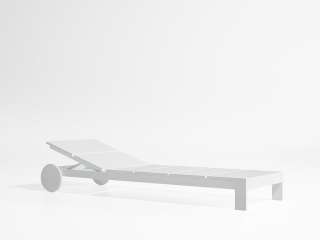 Gandia Blasco - Na Xemena Liege mit Rollen - eloxiert - outdoor