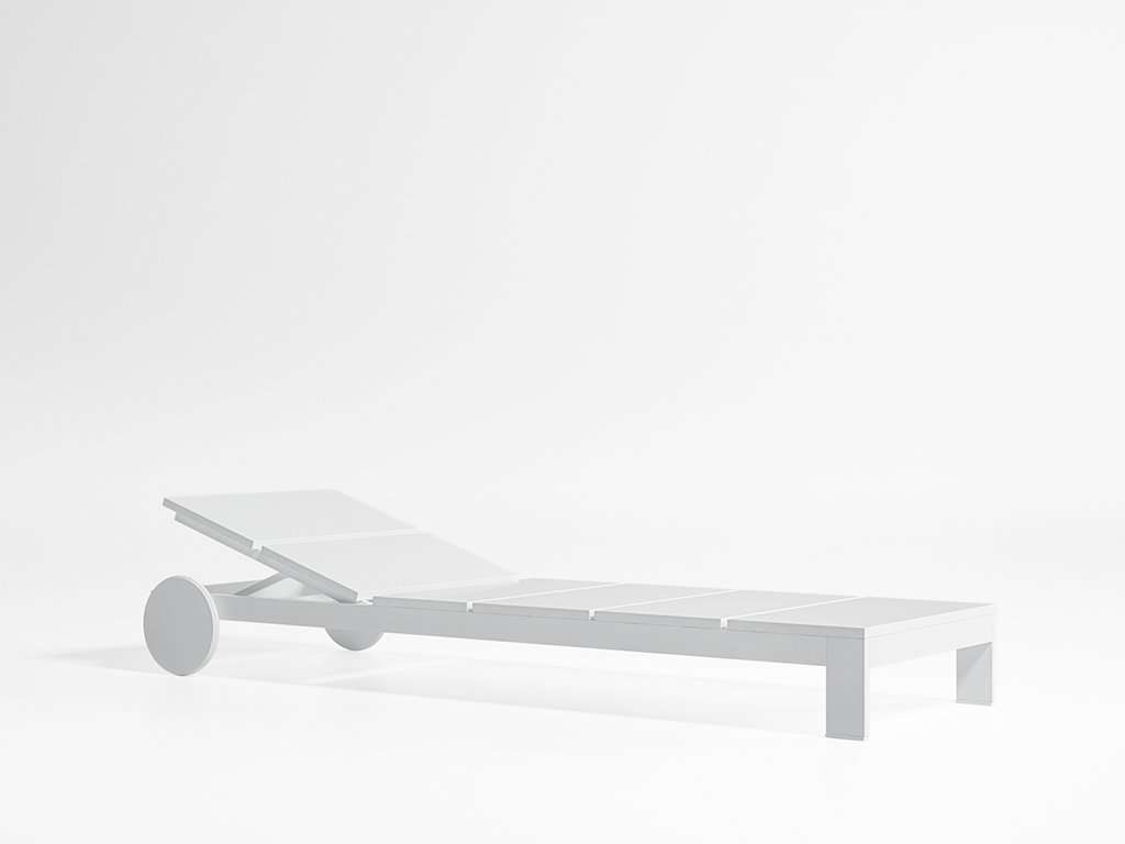 Gandia Blasco - Na Xemena Liege mit Rollen - sand - outdoor
