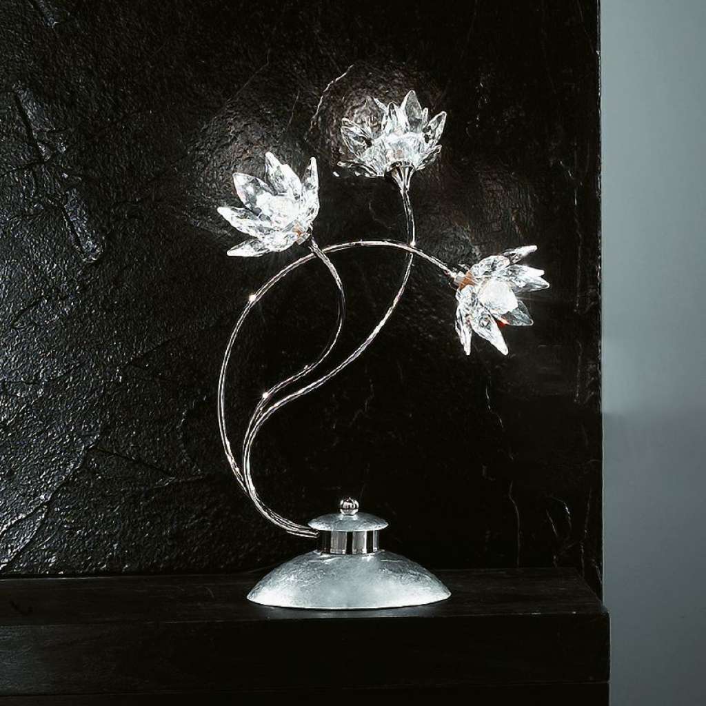 home24 Tischleuchte  Fiorella Silber