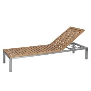 home24 Gartenliege Teakline Exklusiv I