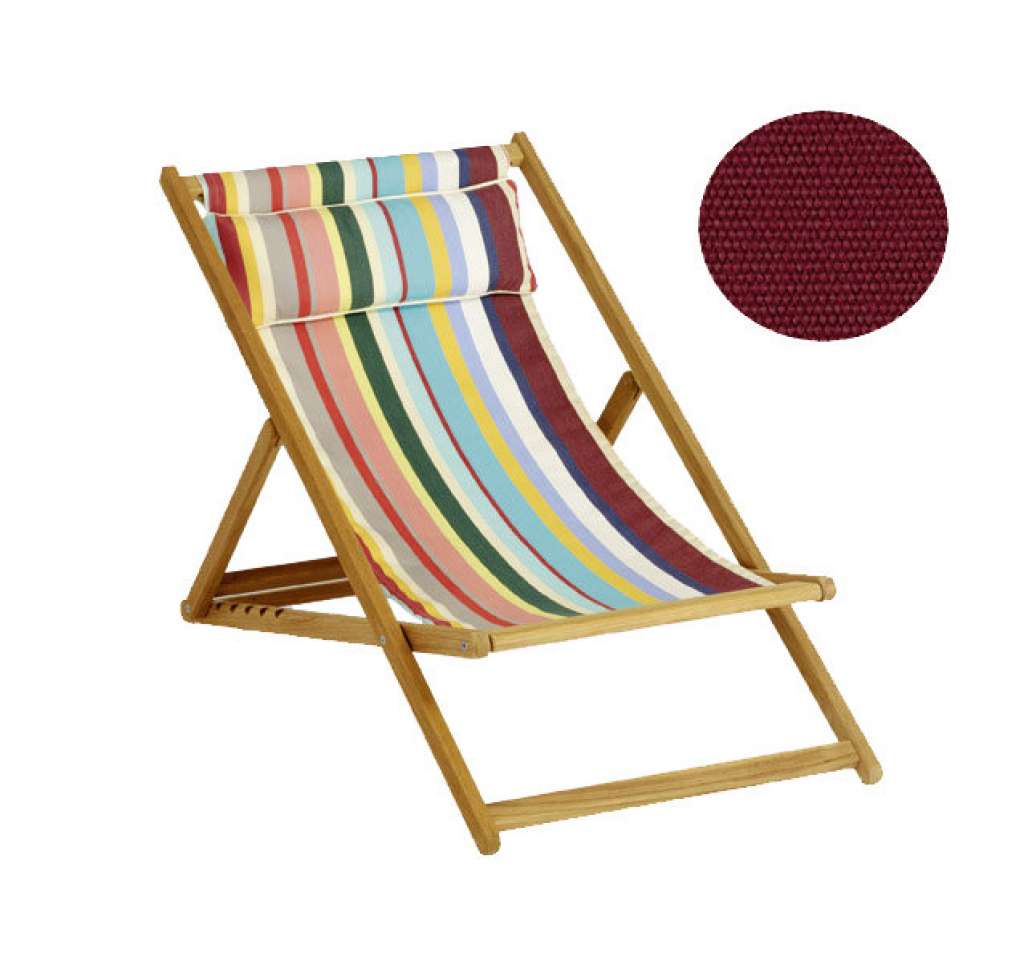 Weishäupl - Cabin Liegestuhl Basic - bordeauxrot - outdoor