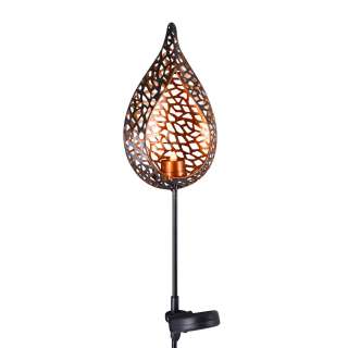 home24 LED-Solar Erdspiess Tropfen