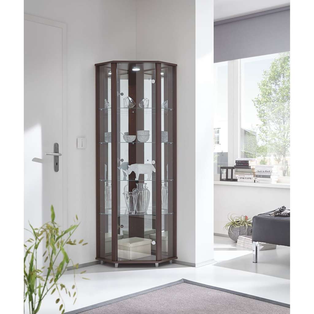 home24 Eckvitrine Amalia (inkl. Beleuchtung)