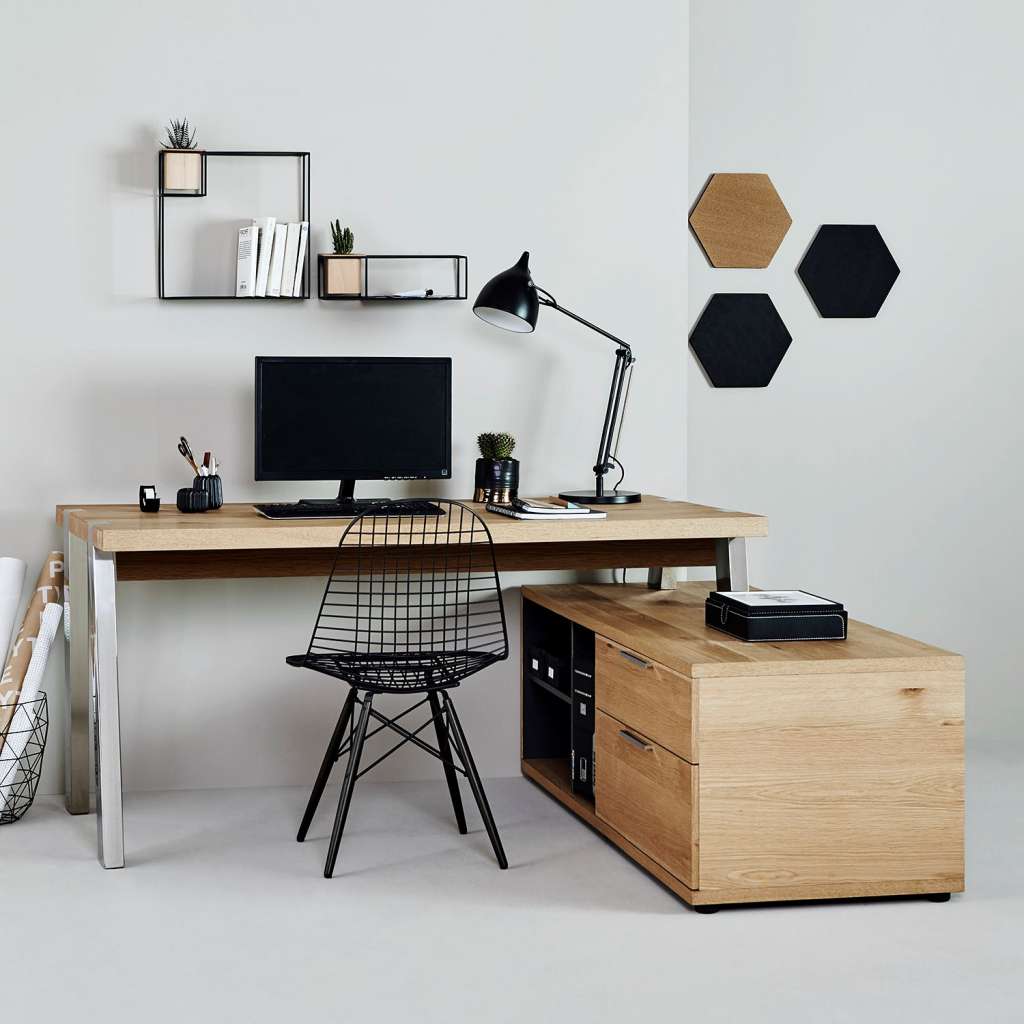 home24 Eckschreibtisch Solid Desk 165