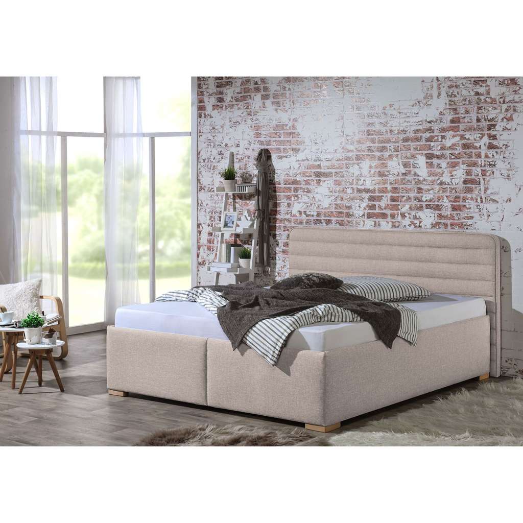 home24 Polsterbett Vitaby Strukturstoff