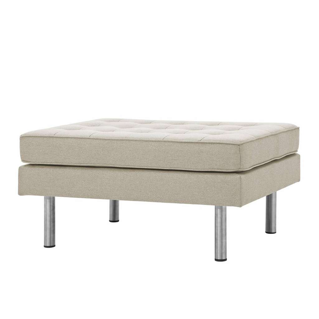 home24 Polsterhocker Chelsea Webstoff