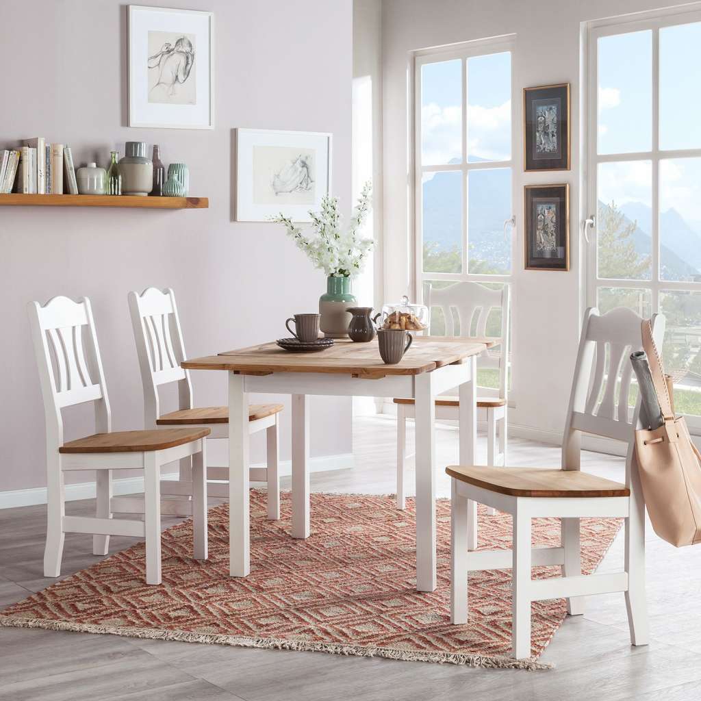 home24 Esstisch Bastide (mit Ansteckplatten)