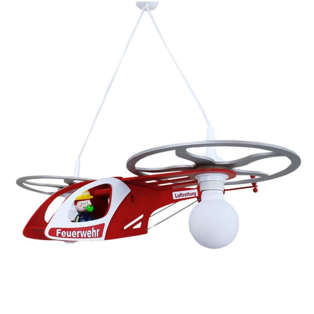 home24 Pendelleuchte Feuerwehr Helikopter