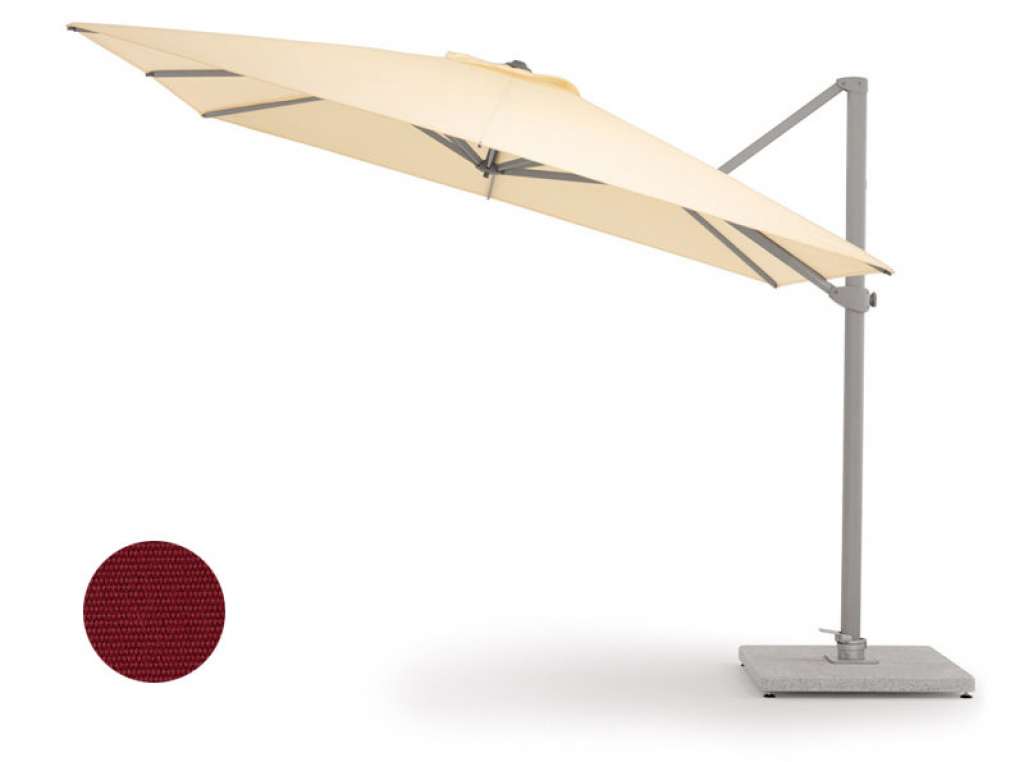 Weishäupl - Freiarmschirm - rund bordeauxrot - outdoor