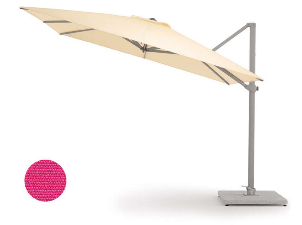 Weishäupl - Freiarmschirm - rund pink - outdoor