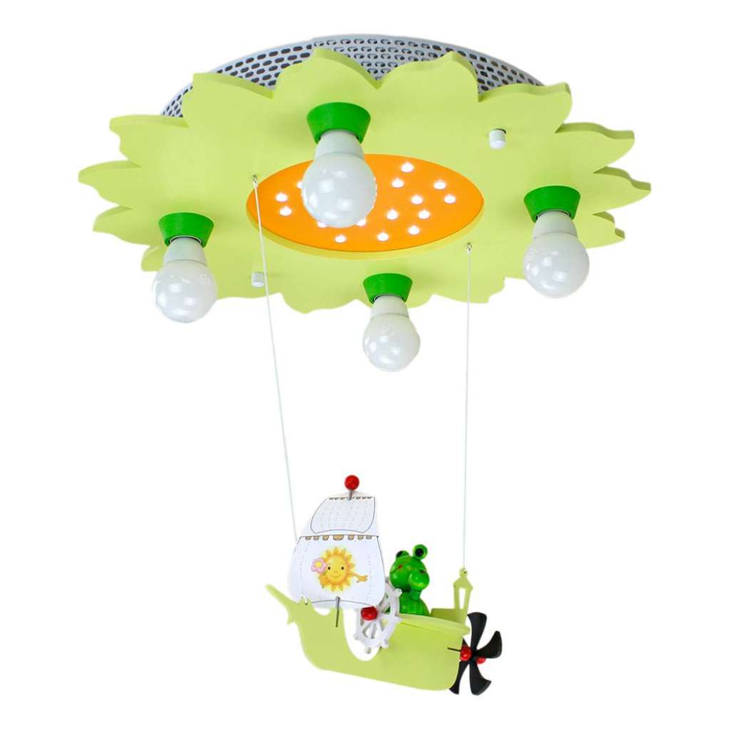 home24 Deckenleuchte Frosch mit Segelschiff