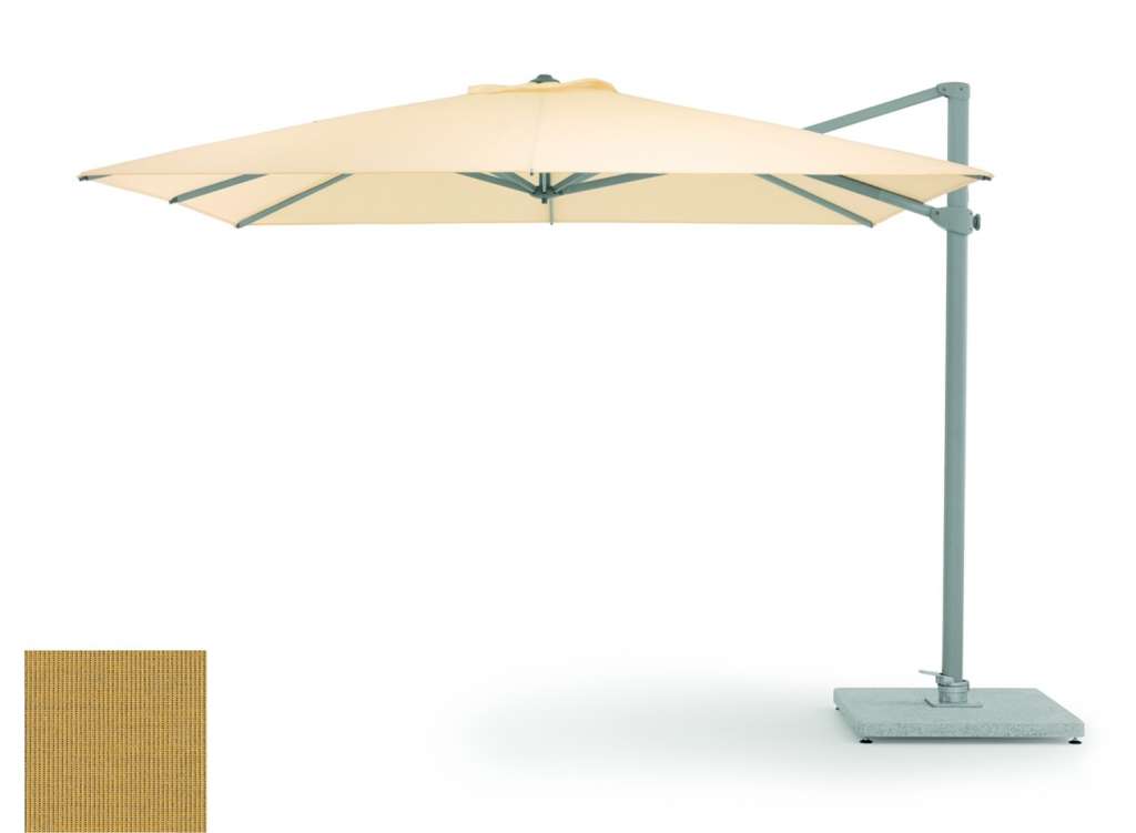 Weishäupl - Freiarmschirm - rund Ø 350 cm - Acryltuch  Rips curry - outdoor