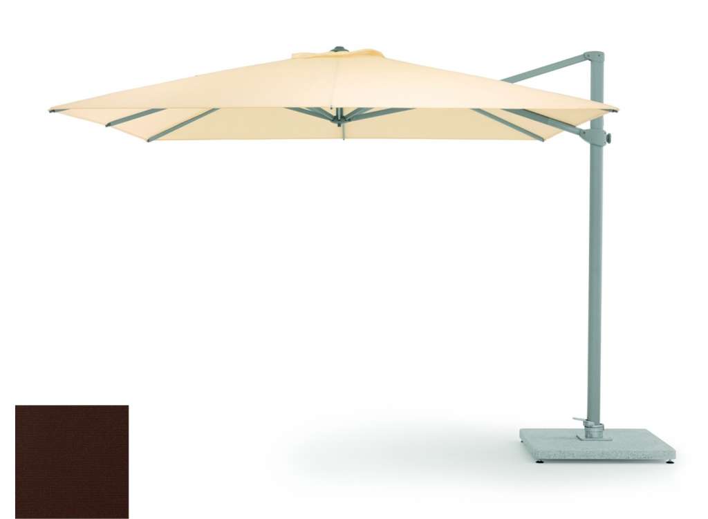 Weishäupl - Freiarmschirm - rund Ø 350 cm - Acryltuch  mokka - outdoor