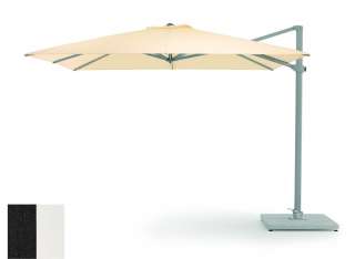 Weishäupl - Freiarmschirm - rund Ø 350 cm - Acryltuch  schwarz-weiß - outdoor