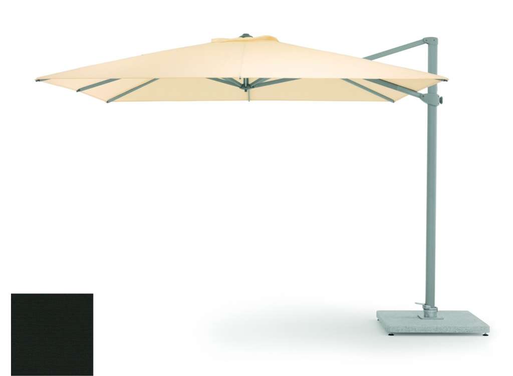 Weishäupl - Freiarmschirm - rund Ø 350 cm - Acryltuch  schwarz - outdoor