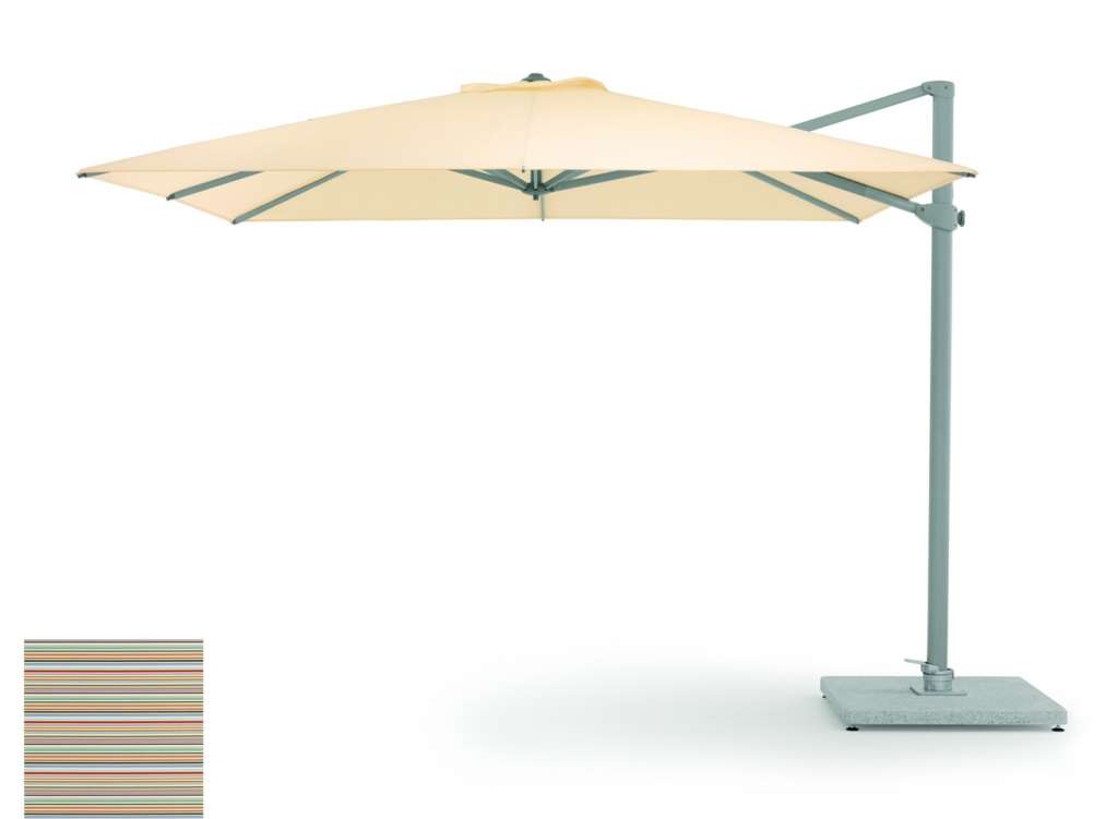 Weishäupl - Freiarmschirm - rund Ø 350 cm - Acryltuch  multicolor mini - outdoor