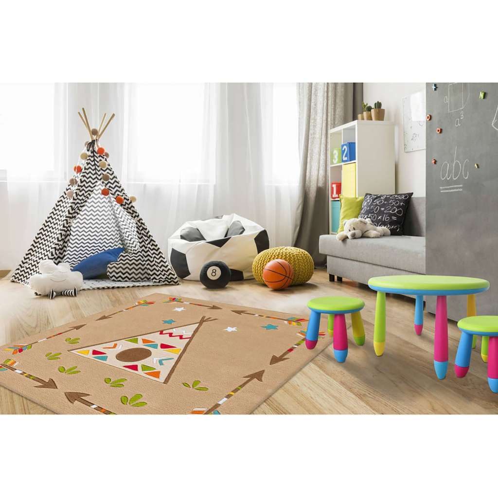 home24 Kinderteppich Glowy Indian