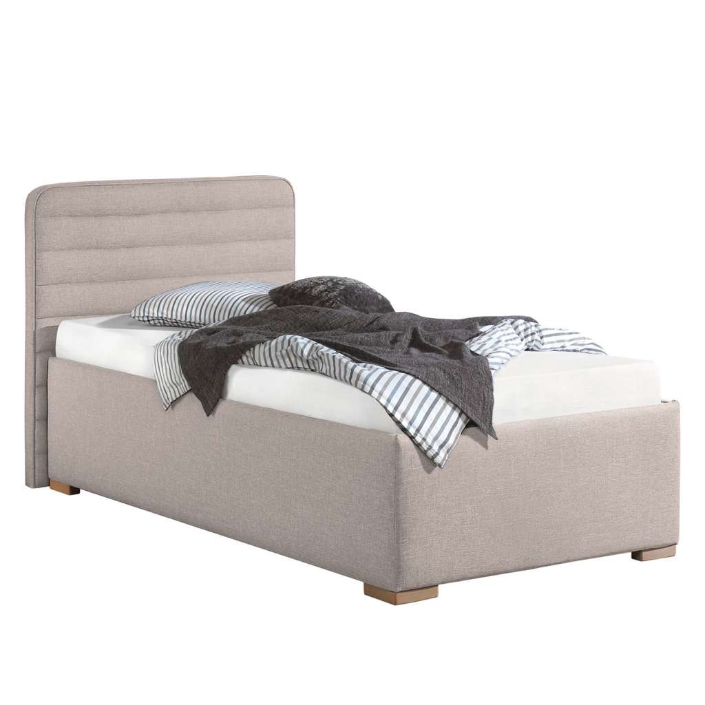 home24 Polsterbett Vitaby Strukturstoff