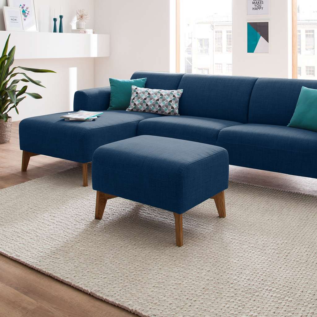 home24 Polsterhocker Bora II Webstoff