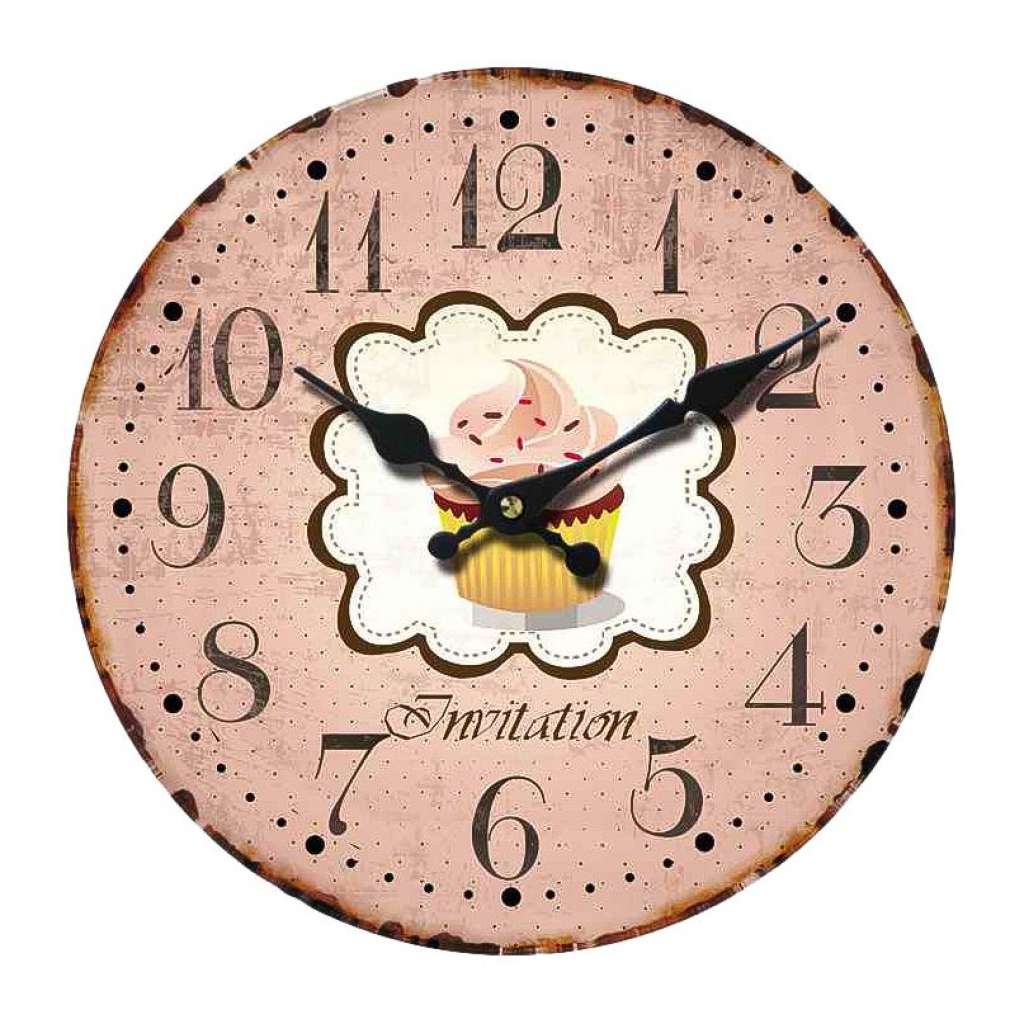 home24 Wanduhr Cup Cake