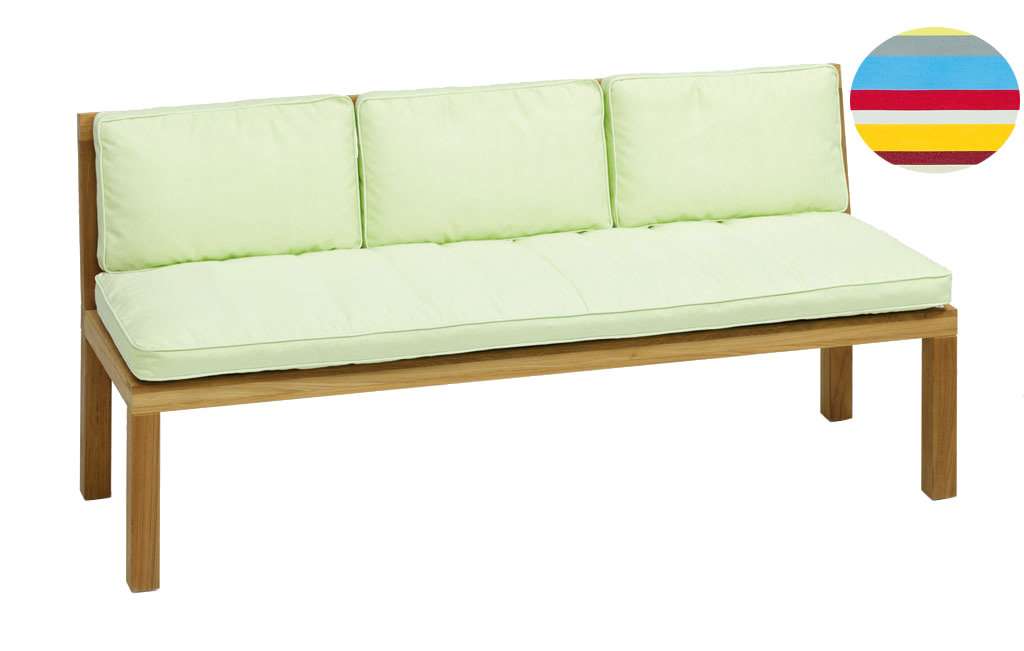 Weishäupl - Sitzpolster für Bank - ohne Armlehne multicolor - outdoor