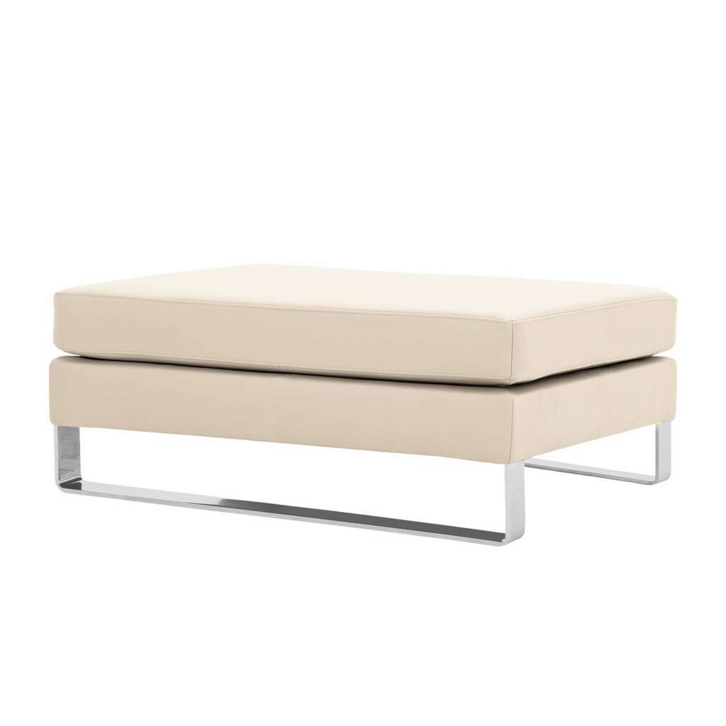 home24 Polsterhocker Portobello Echtleder