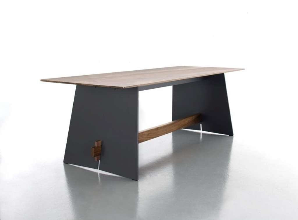 Conmoto - Tension Wood Tisch - anthrazit - Eiche - outdoor