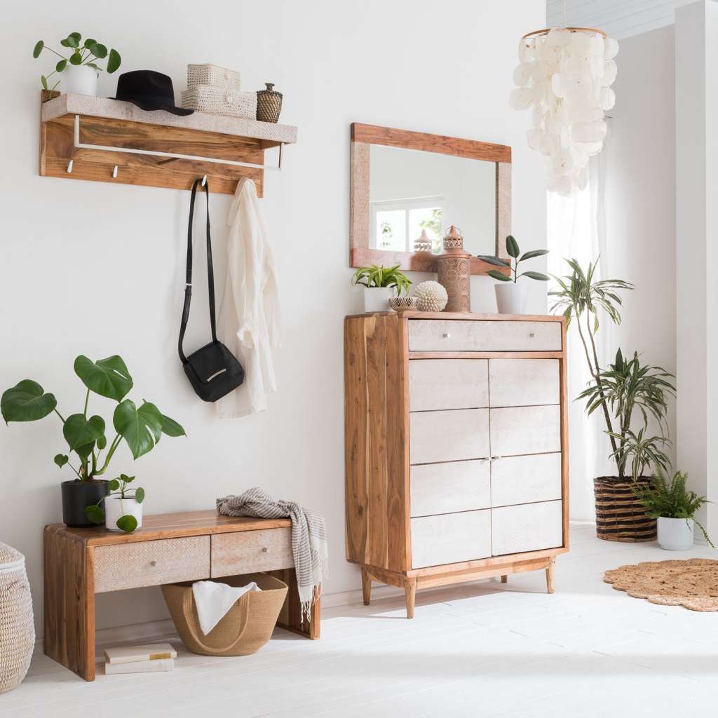 home24 Garderobenbank Buuda I