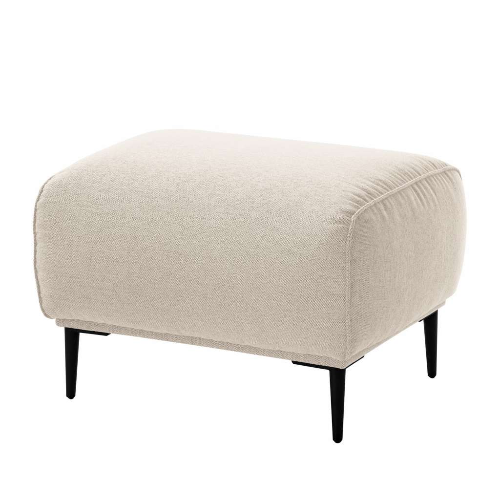 home24 Polsterhocker Crawford Webstoff