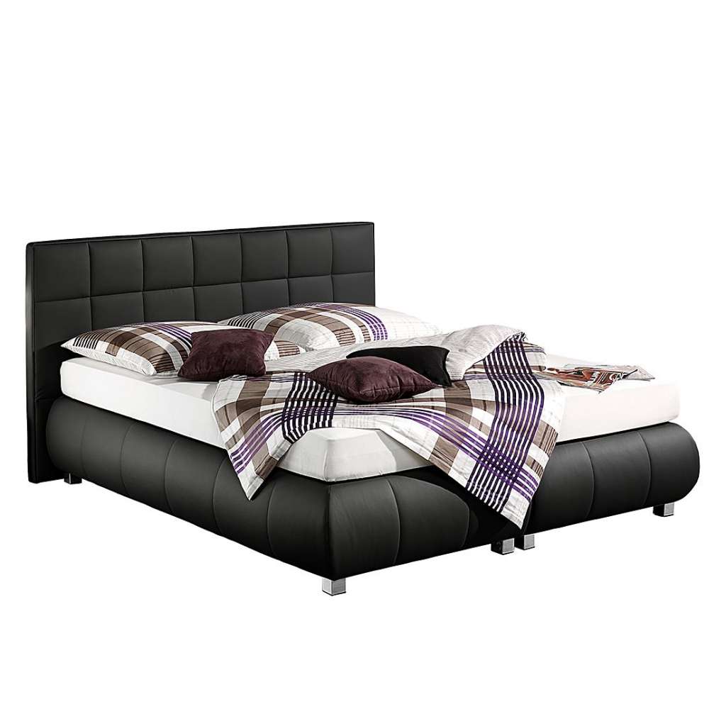 home24 Boxspringbett Elay Kunstleder