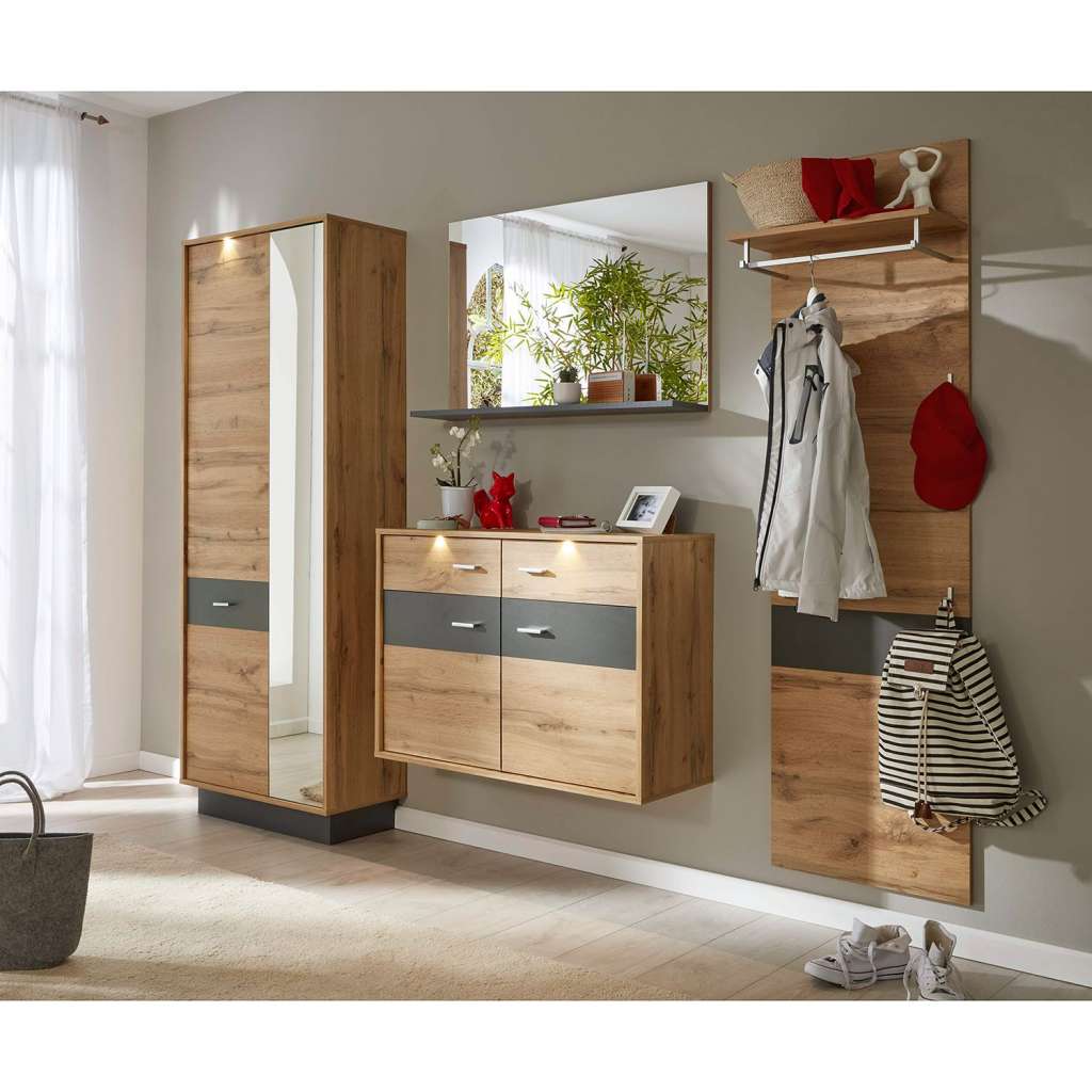 home24 Garderobenset Coast I (4-teilig)