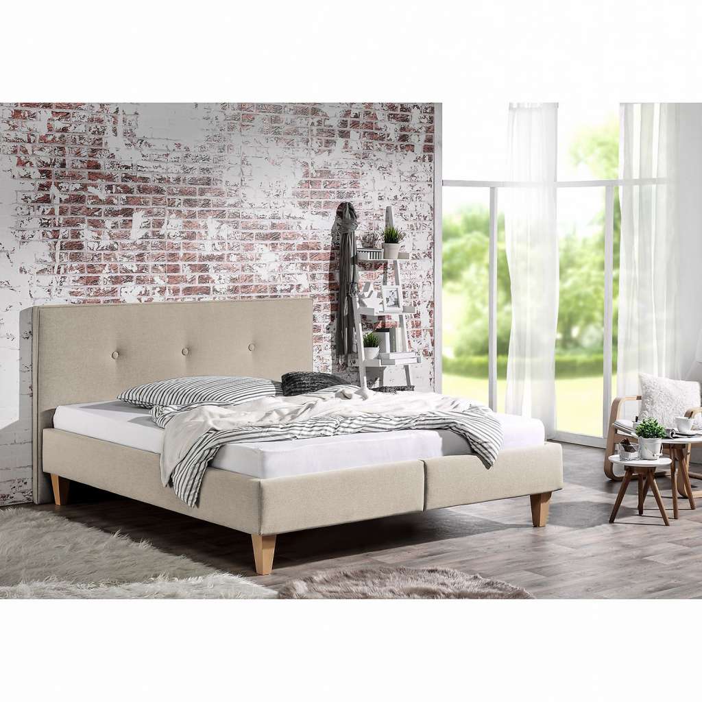 home24 Polsterbett Alnarp Strukturstoff