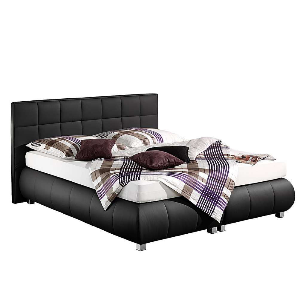 home24 Boxspringbett Elay Kunstleder