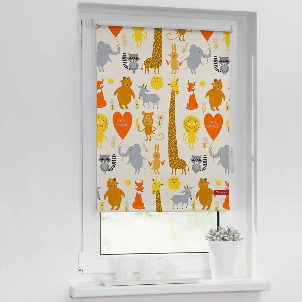 home24 Verdunkelungsrollo Cute Animals