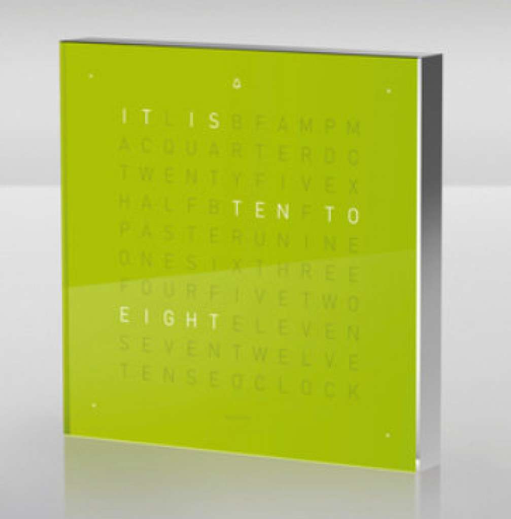 Biegert&Funk - Qlocktwo touch - englisch - Wecker - grün - indoor
