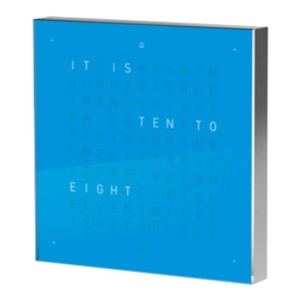 Biegert&Funk - Qlocktwo touch - englisch - Wecker - blau - indoor