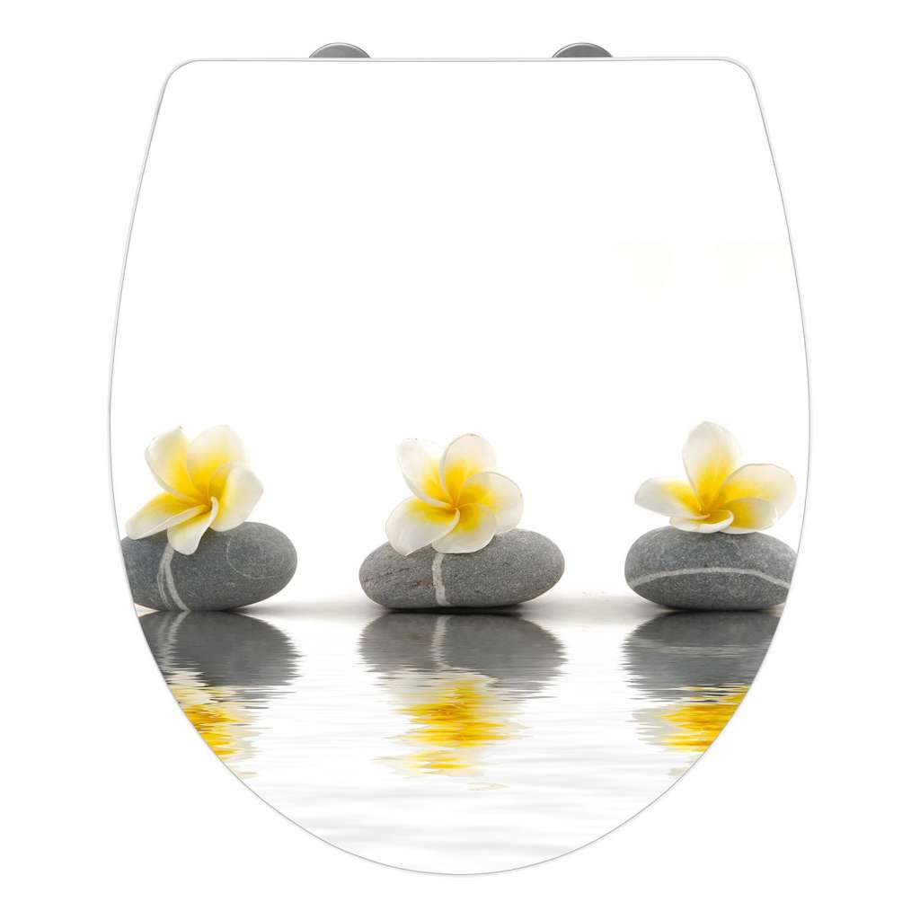 home24 WC-Sitz Stones with Flower