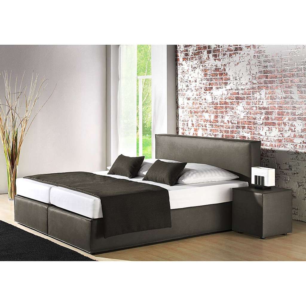 home24 Boxspringbett Cyra Kunstleder