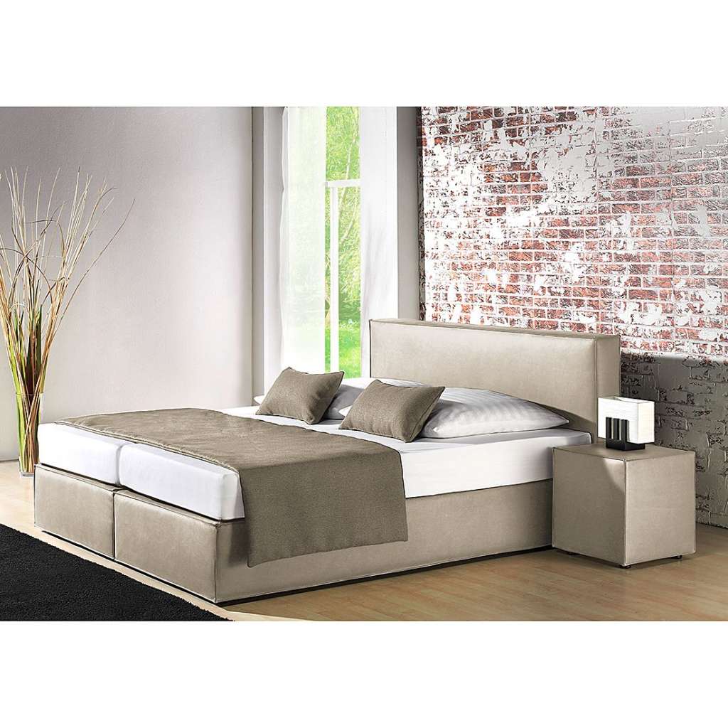 home24 Boxspringbett Cyra Kunstleder