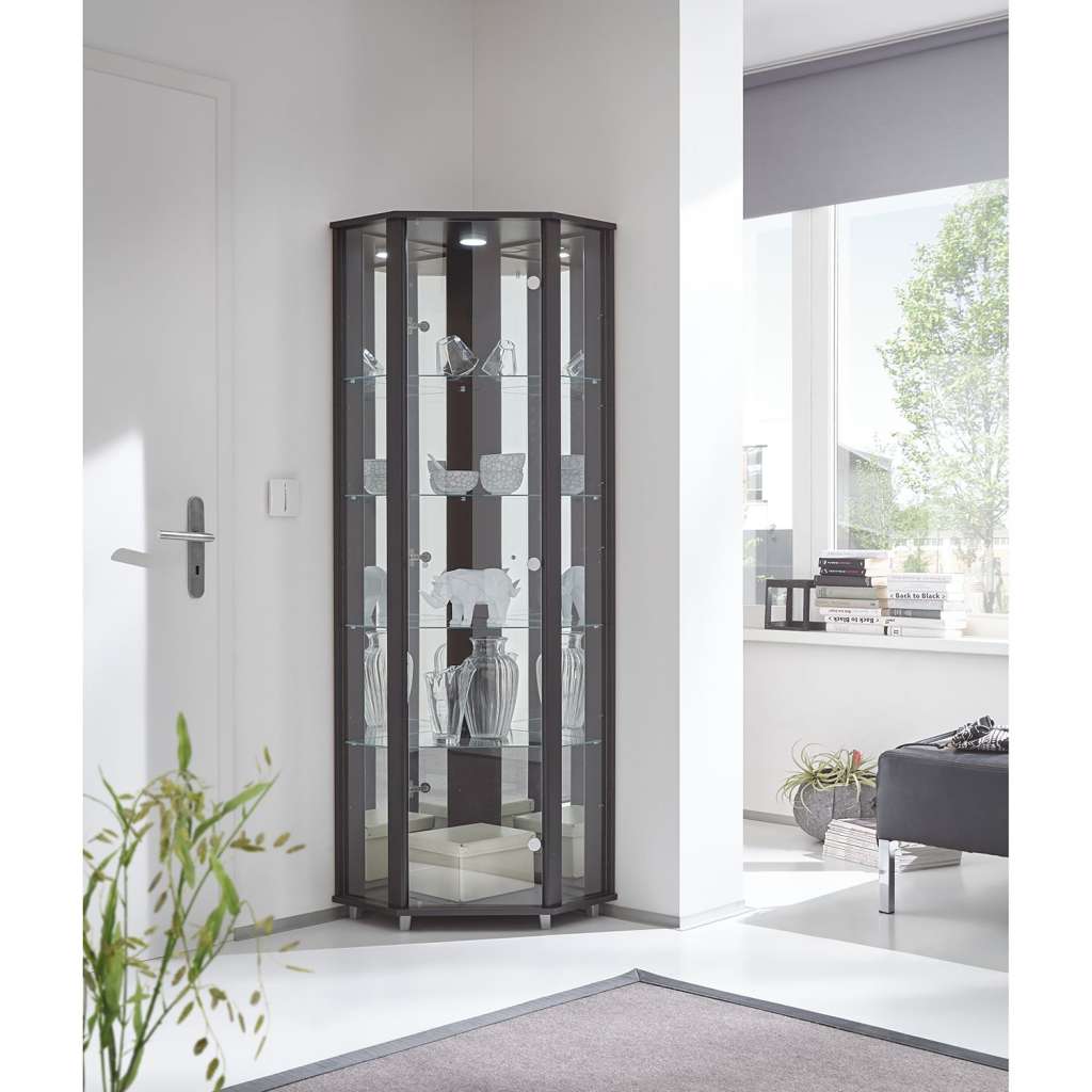 home24 Eckvitrine Amalia (inkl. Beleuchtung)