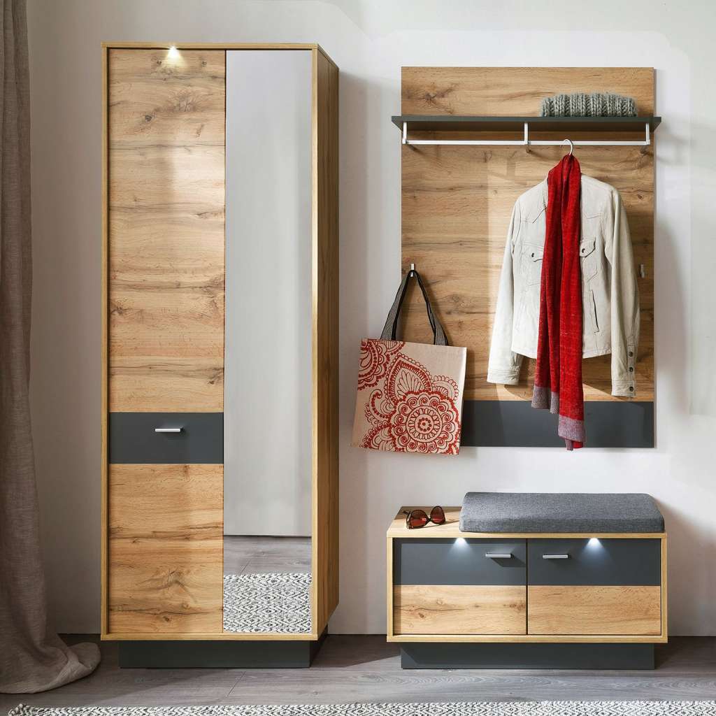 home24 Garderobenset Coast VIII (3-teilig)