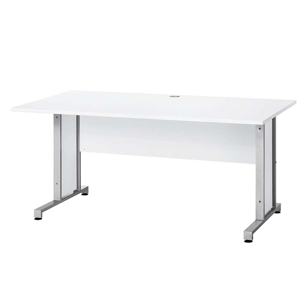 home24 Schreibtisch Merit II  Alpinweiss