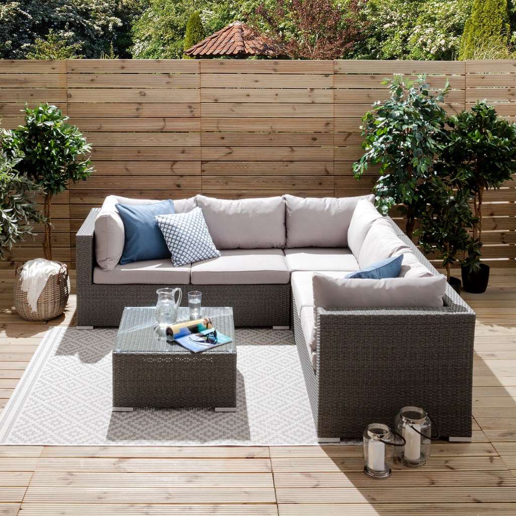 home24 Loungeset Paradise Lounge I (4-teilig)