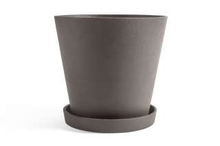 HAY - Blumentopf mit Untersetzer - pflaume - XXXL - outdoor