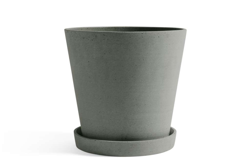 HAY - Blumentopf mit Untersetzer - grün - XXL - outdoor