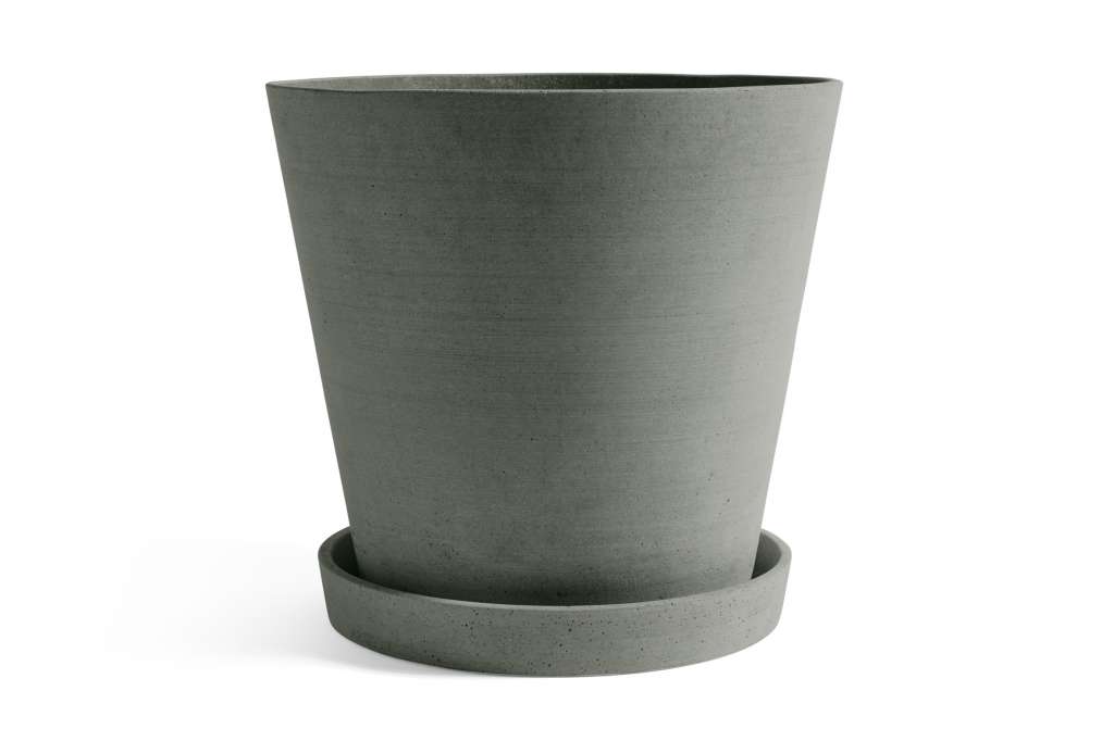 HAY - Blumentopf mit Untersetzer - grün - XXXL - outdoor
