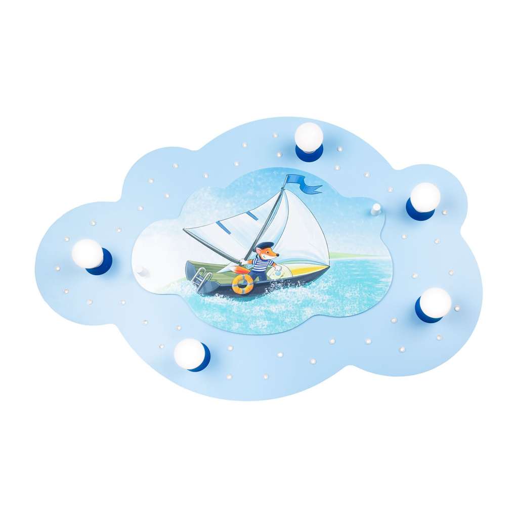 home24 LED-Deckenleuchte Bildwolke Segelfuchs