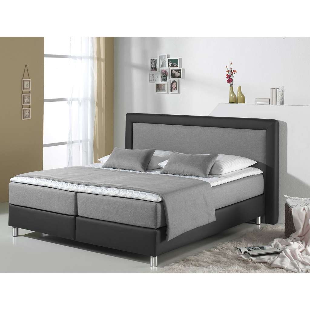 home24 Boxspringbett Vimmerby Kunstleder