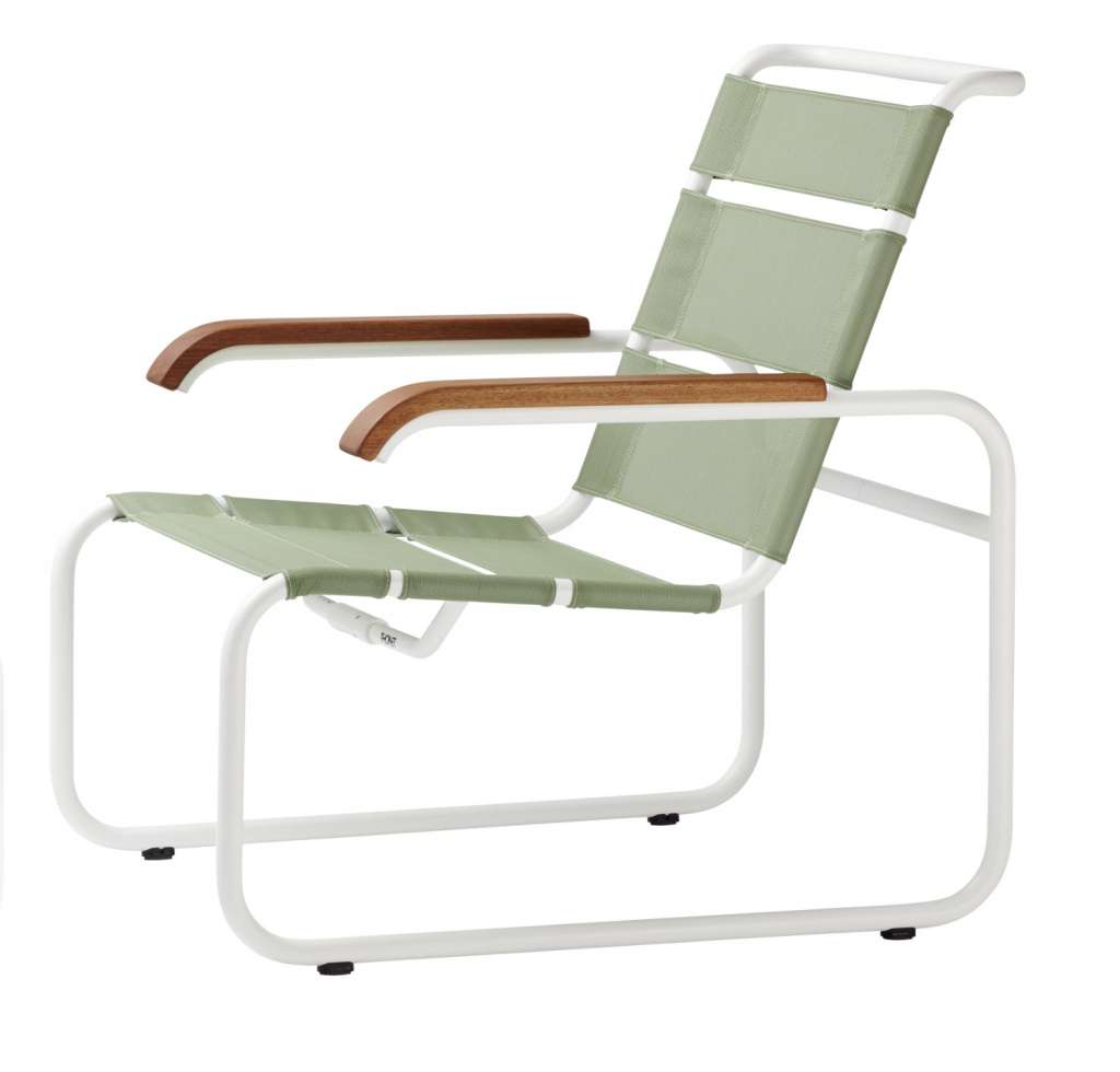 Thonet - S 35 N All Seasons - schwarz - Netzgewebe natur - outdoor
