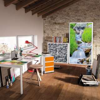 home24 Rollladenschrank easyOffice Nature III